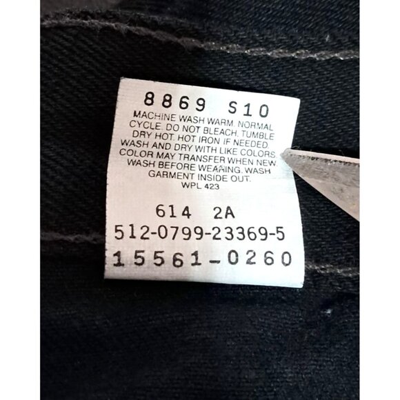 Vtg Levis 560 Y2K Jeans Womens Size 8 Regular S Loose Fit Straight Leg  Black 90 - Picture 6 of 8